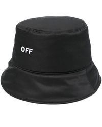 Off-White c/o Virgil Abloh - Off- Logo-Embroidered Bucket Hat - Lyst