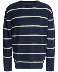 Beams Plus - Striped Crewneck Sweater - Lyst