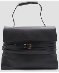 Moschino - Leather Top Handle Bag - Lyst