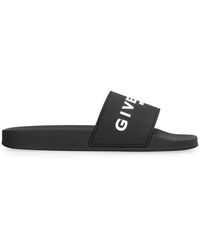 Givenchy - Casual Slide Slippers With Logo Band - Lyst