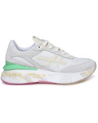 Premiata - Moerund Leather And Fabric Sneakers - Lyst