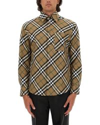 Burberry - Shirt With Check Pattern - Lyst