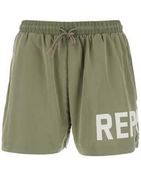 Represent - Swim Shorts With Elastic Drawstring Waist And Logo Lettering Print - Lyst