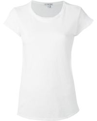James Perse - Curved Hem T-Shirt - Lyst