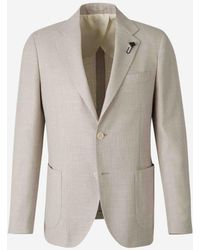 Lardini - Straight Wool Blazer - Lyst