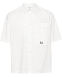 C.P. Company - Popeline Short Sleeve Shirt - Lyst