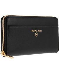 Michael Kors - Continental Wallet With Logo - Lyst