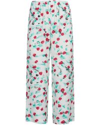 Marni - Floral Cropped Trousers - Lyst