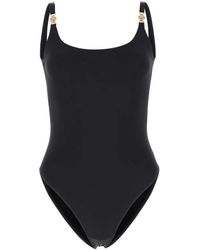Versace - Greca Border Scoop-neck Swimsuit - Lyst