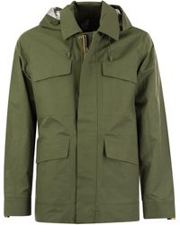 K-Way - Erhal Linen Blend 2l - Hooded Jacket - Lyst