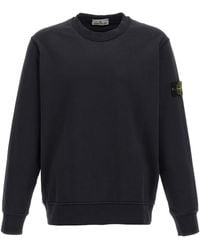 Stone Island - Logo Badge Sweatshirt - Lyst