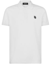 DSquared² - Logo Cotton Polo Shirt - Lyst