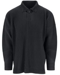 Homme Plissé Issey Miyake - Pleated Polo Shirt - Lyst