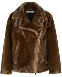 Bully - Polyester Faux Fur Coat - Lyst
