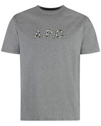 A.P.C. - Willow Cotton Crew-Neck T-Shirt - Lyst