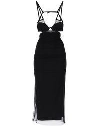 Dolce & Gabbana - Midi Dress With Bustier Details - Lyst