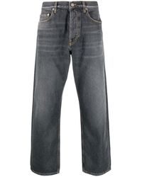 Golden Goose - Logo-Patch Wide-Leg Washed Jeans - Lyst