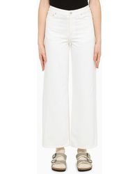 A.P.C. - White Cropped Jeans - Lyst