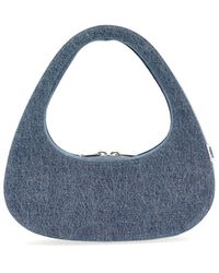 Coperni - Denim Baguette Swipe Bag Hand Bags - Lyst
