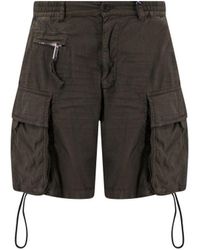 DSquared² - Dark Cotton Blend Cargo Shorts - Lyst