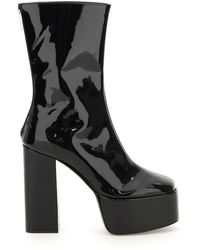 Paris Texas Patent Leather Lexy Ankle Boots - Black