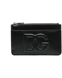 Dolce & Gabbana - Dg Logo Embossed Card Holder - Lyst
