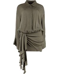 Blumarine - Printed Silk Mini Dress - Lyst