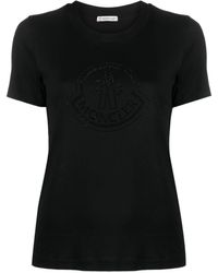 Moncler - T-shirts And Polos Black - Lyst