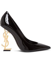 ysl heels with ysl logo