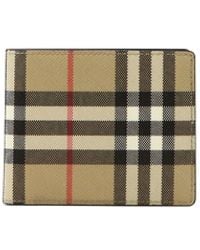 Burberry Brit Check Hipfold Wallet in Black for Men - Lyst