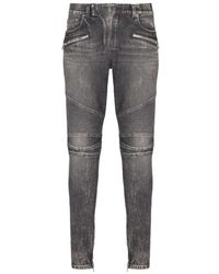 Balmain - Biker Slim Jeans - Lyst