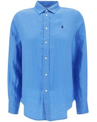 Polo Ralph Lauren - Light Shirt With Pony Embroidery - Lyst