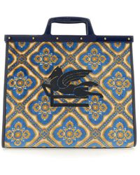 Etro - Love Jacquard Logo Embroidered Tote Bag - Lyst