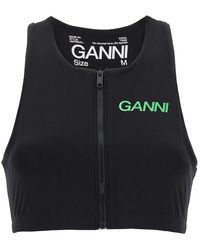 Ganni - Logo Sports Top Underwear, Body - Lyst