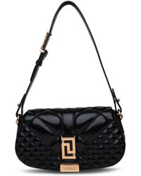 Versace - Black Leather Goddess Mini Bag - Lyst