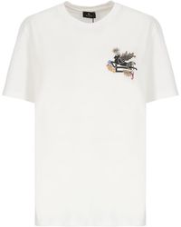 Etro - T-Shirt With Pegasus - Lyst