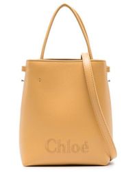 Chloé - Sense Micro Leather Bucket Bag - Lyst