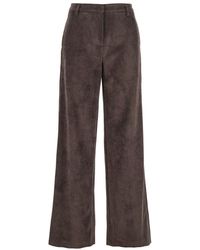 Plain - Pants With Belt Loops - Lyst