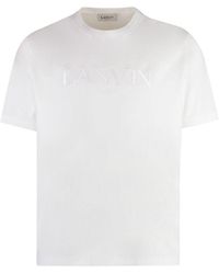 Lanvin - Logo Cotton T-Shirt - Lyst