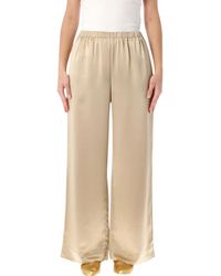By Malene Birger - Cabello Satin Wide-Leg Trousers - Lyst