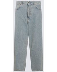 Moschino - Light Blue Cotton Jeans - Lyst