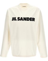 Jil Sander - Long-Sleeved T-Shirt With Logo - Lyst