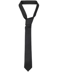 Saint Laurent - Striped Tie - Lyst