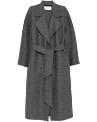 Harris Wharf London - Virgin Wool Coat With Belt - Lyst