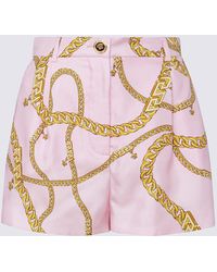 versace shorts pink