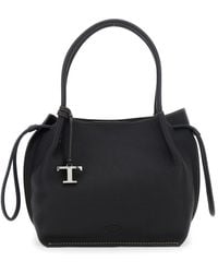 Tod's - Shoulder Bag With Two Top Handles And Drawstring Closure - Lyst