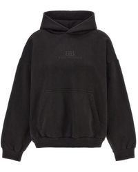 Balenciaga - Logo Embroidery Hoodie - Lyst