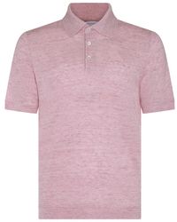 Brunello Cucinelli - Linen Polo Shirt - Lyst