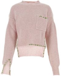 Marni - Pastel Pink Wool Sweater - Lyst