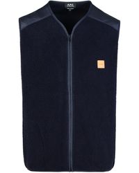 A.P.C. - 'Nate' Polyester Vest - Lyst